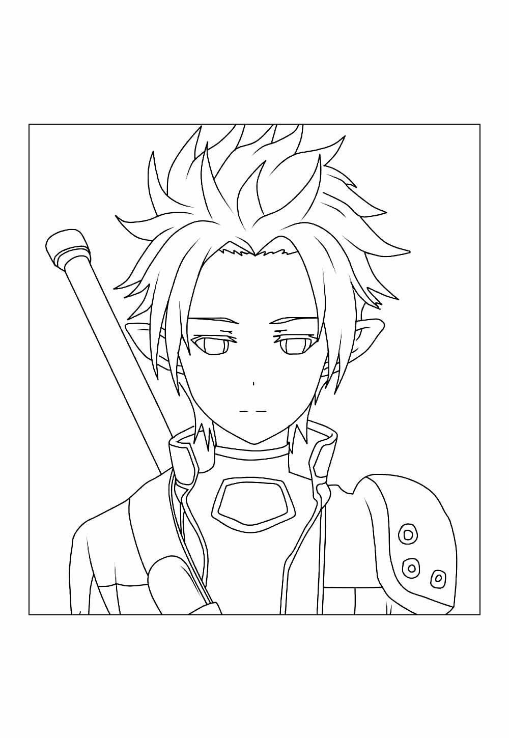Desenhos Sword Art Online para colorir