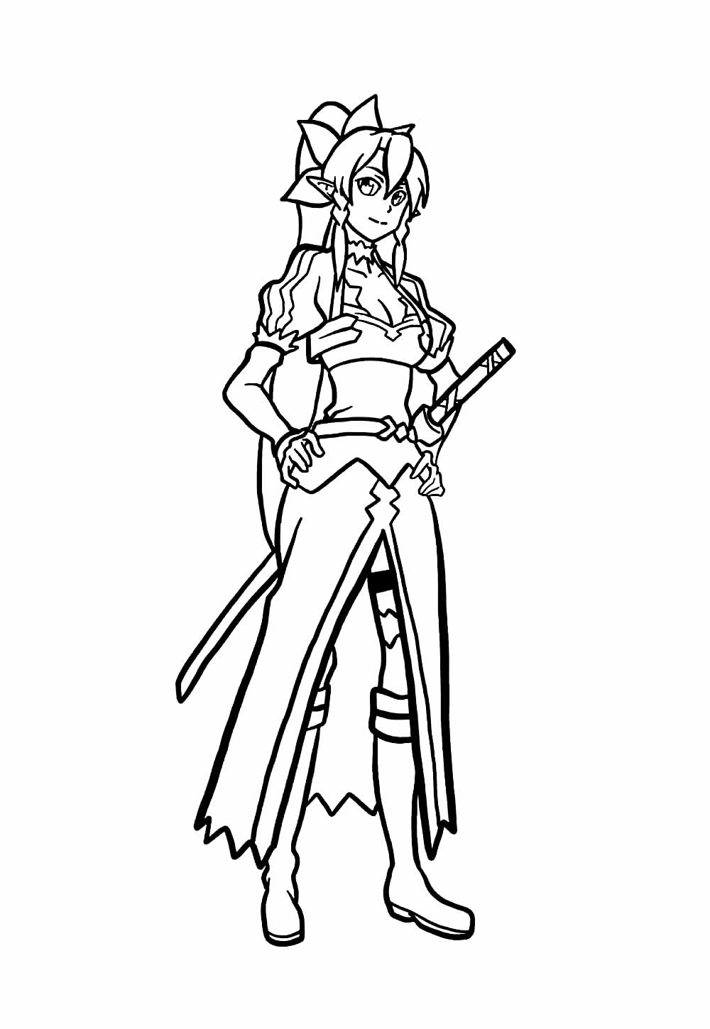 Desenhos Sword Art Online Colorir