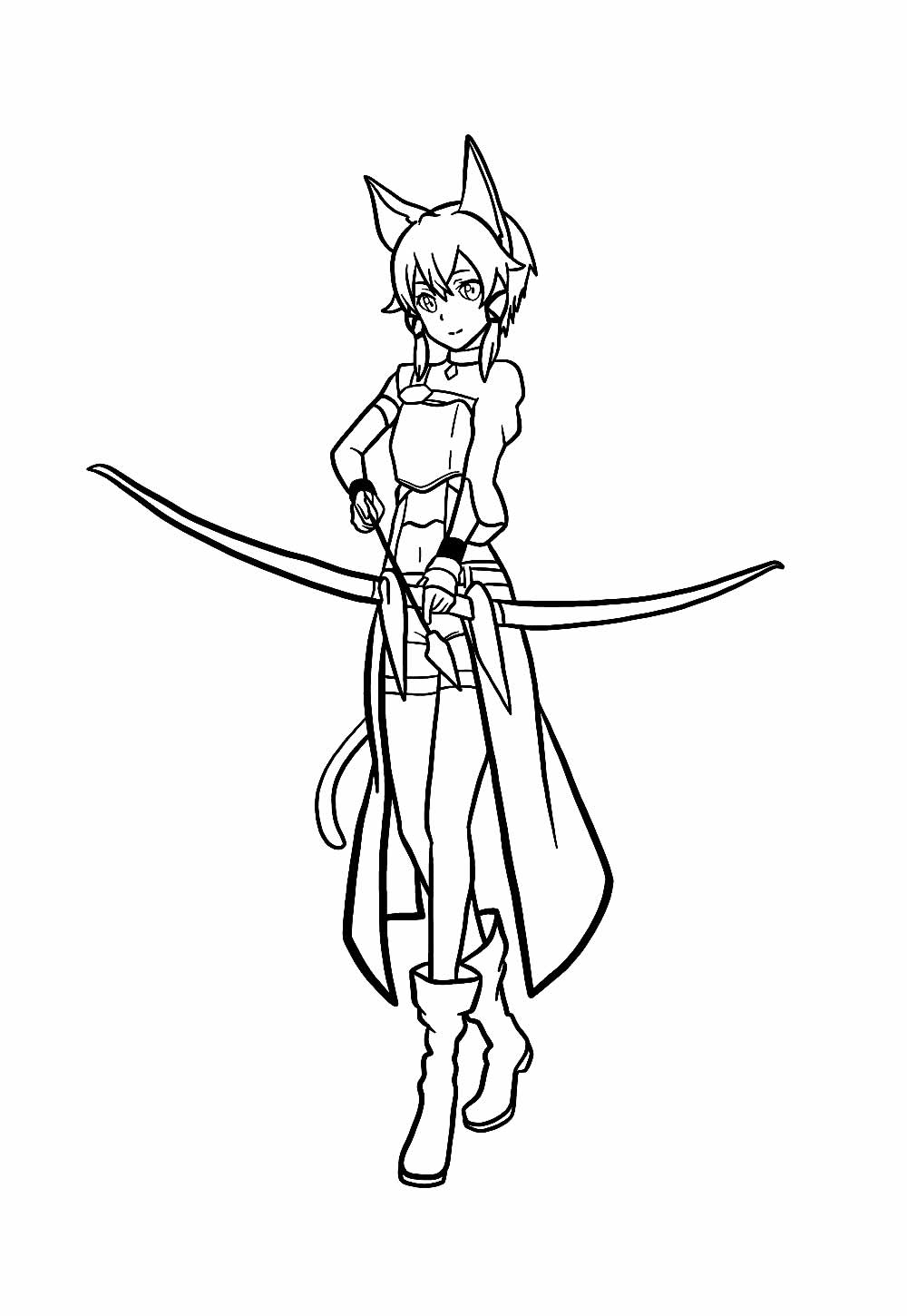 Desenhos Sword Art Online Pintar