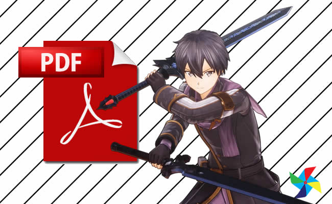 Desenhos de Sword Art Online em PDF