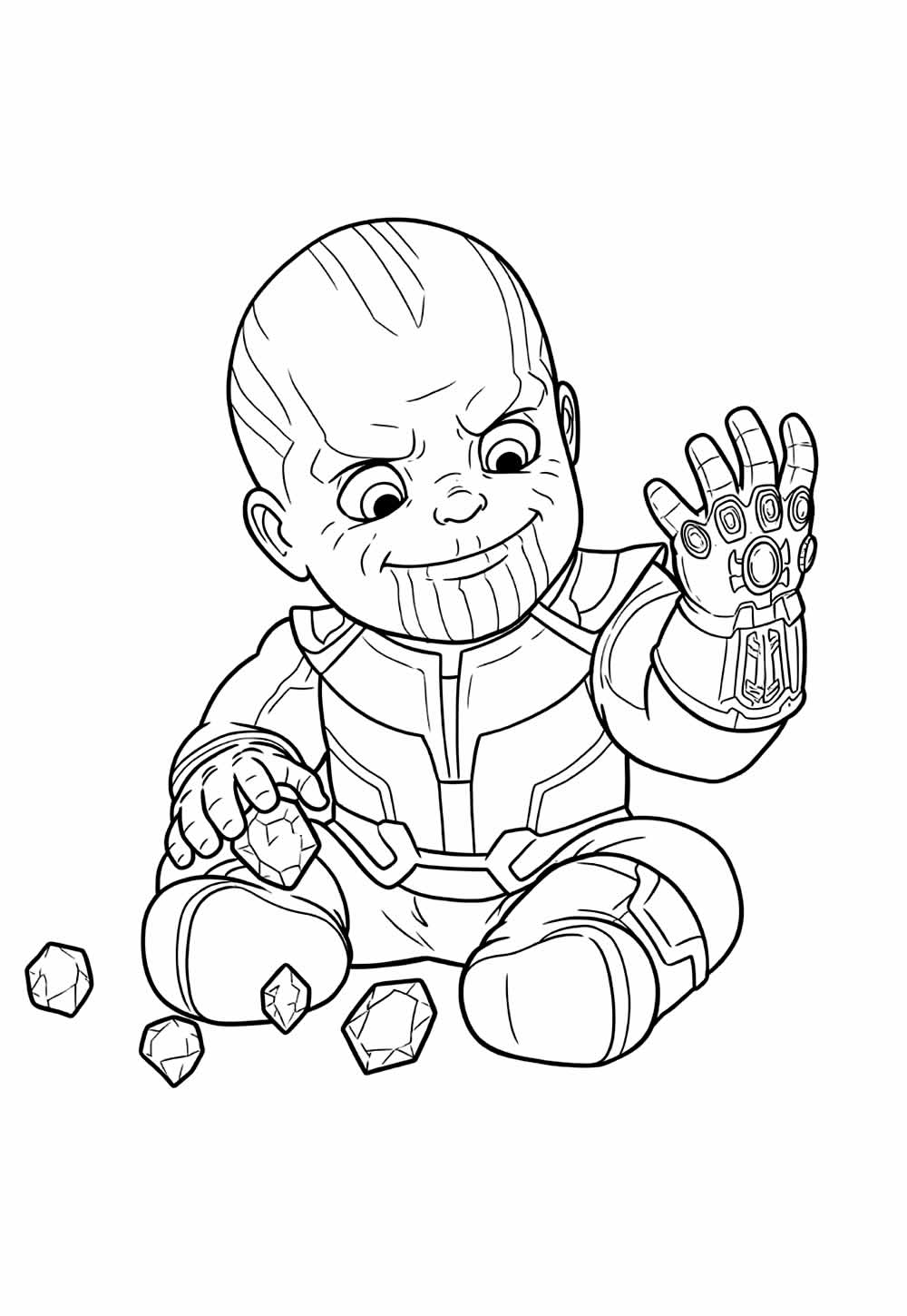 Desenho de Thanos Baby