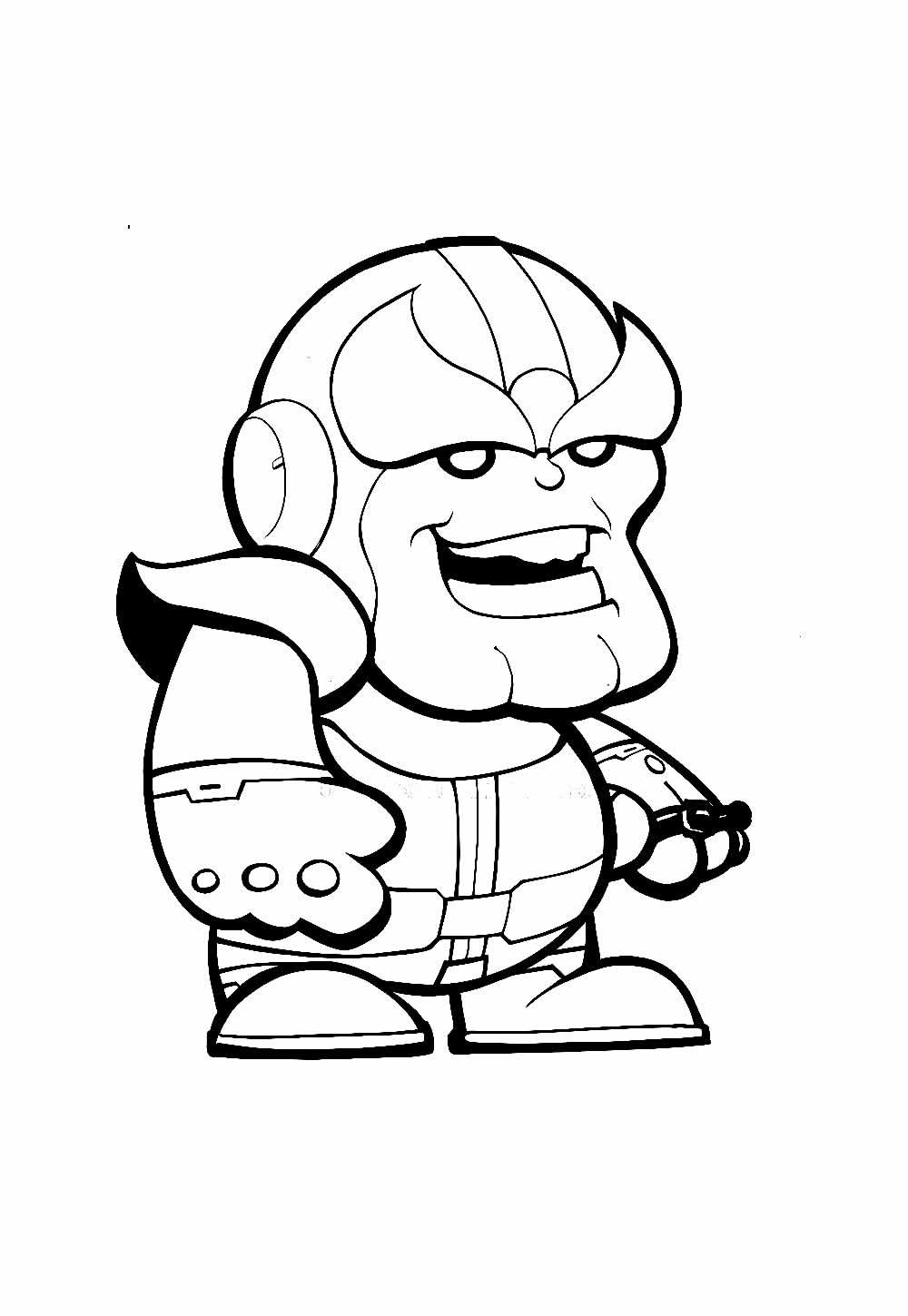 Desenho de Thanos para pintar