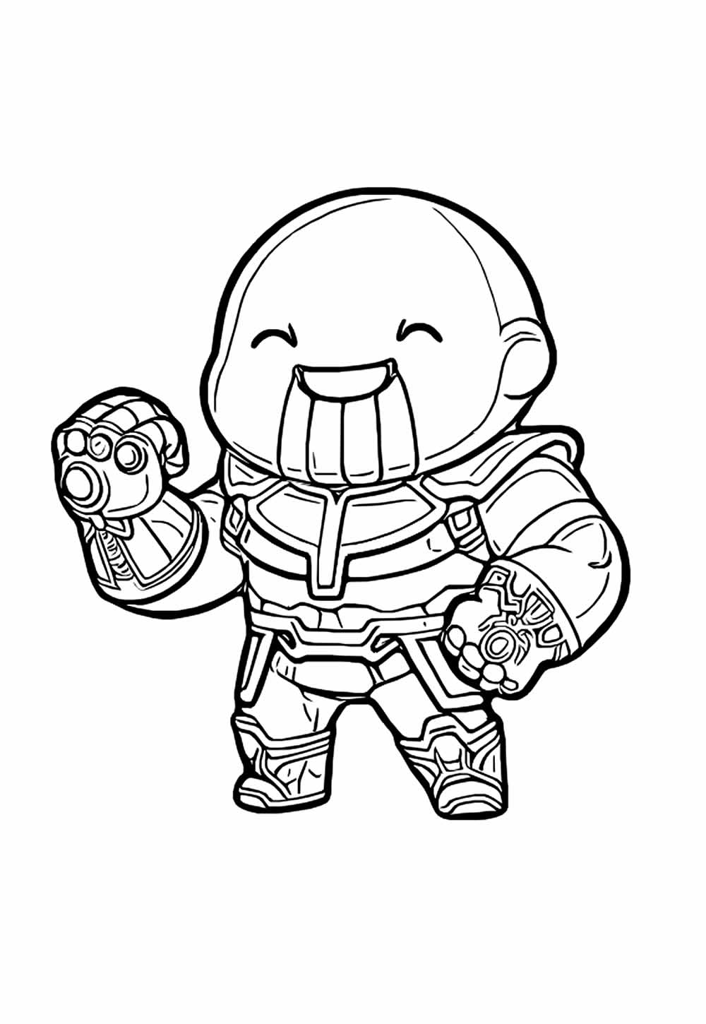 Thanos Baby para colorir