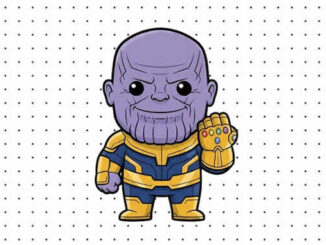 Desenhos de Thanos Baby para colorir