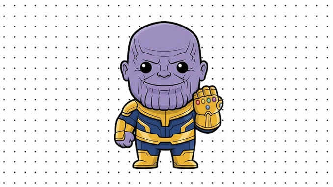 Desenhos de Thanos Baby para colorir