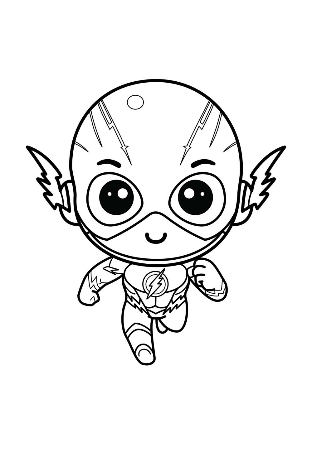 Desenho de The Flash Baby para colorir