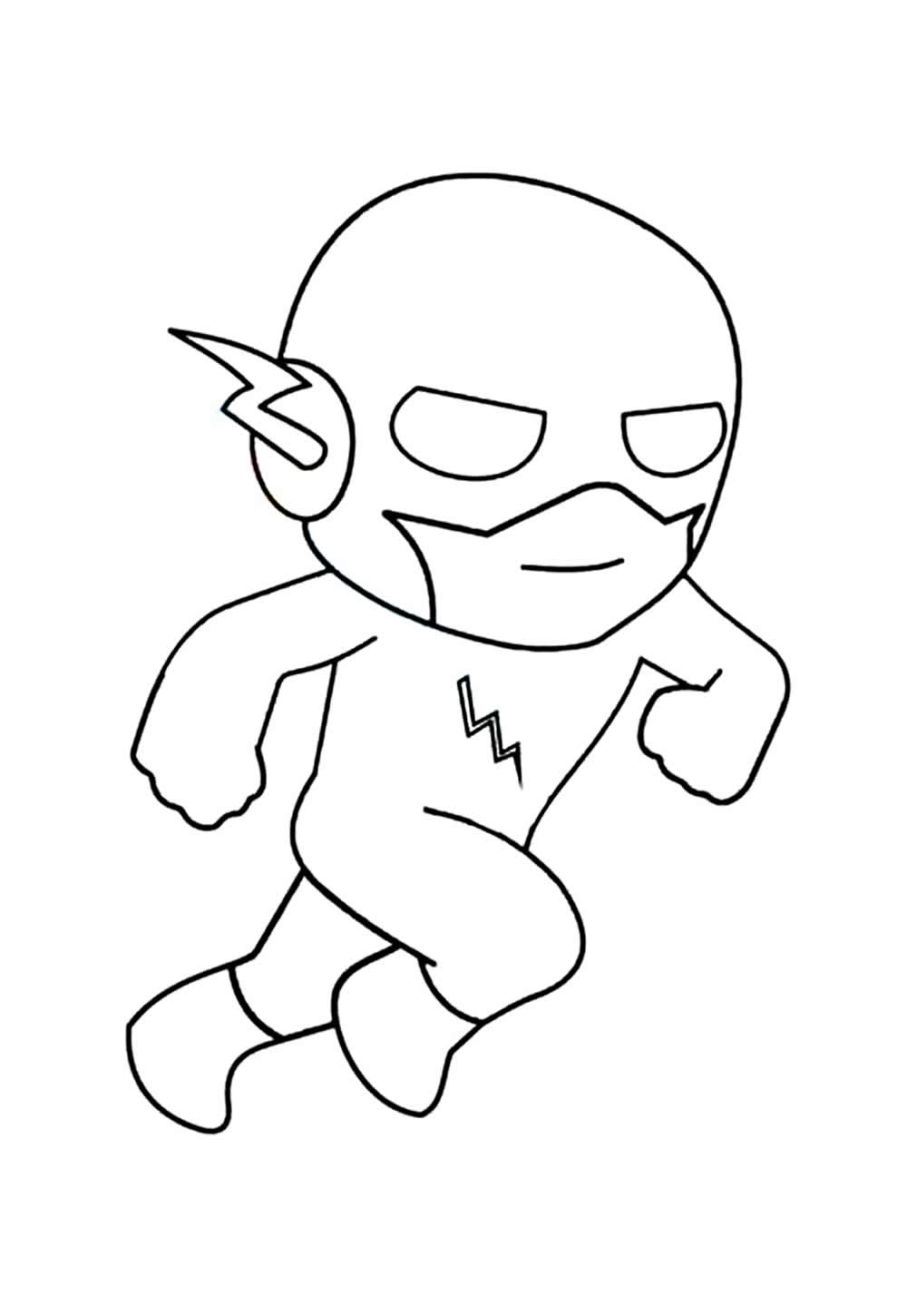 Desenho de The Flash Baby para colorir