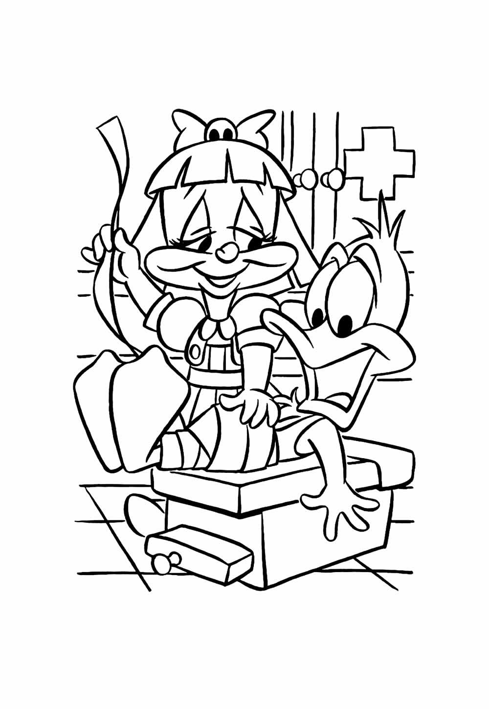 Desenho de Tiny Toons para pintar