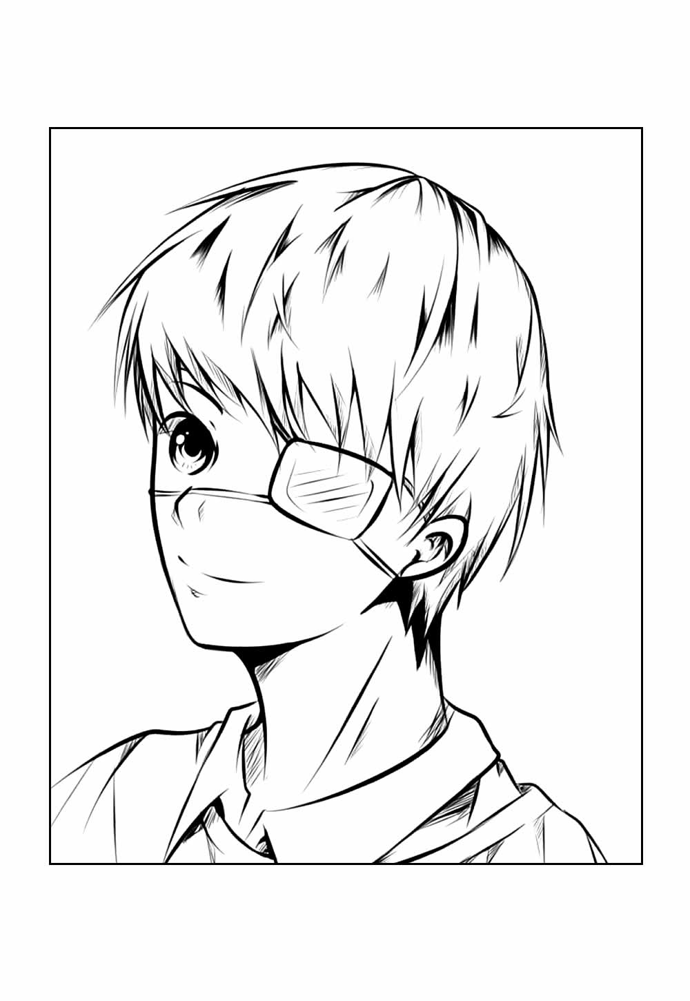 Desenho de Tokyo Ghoul para pintar