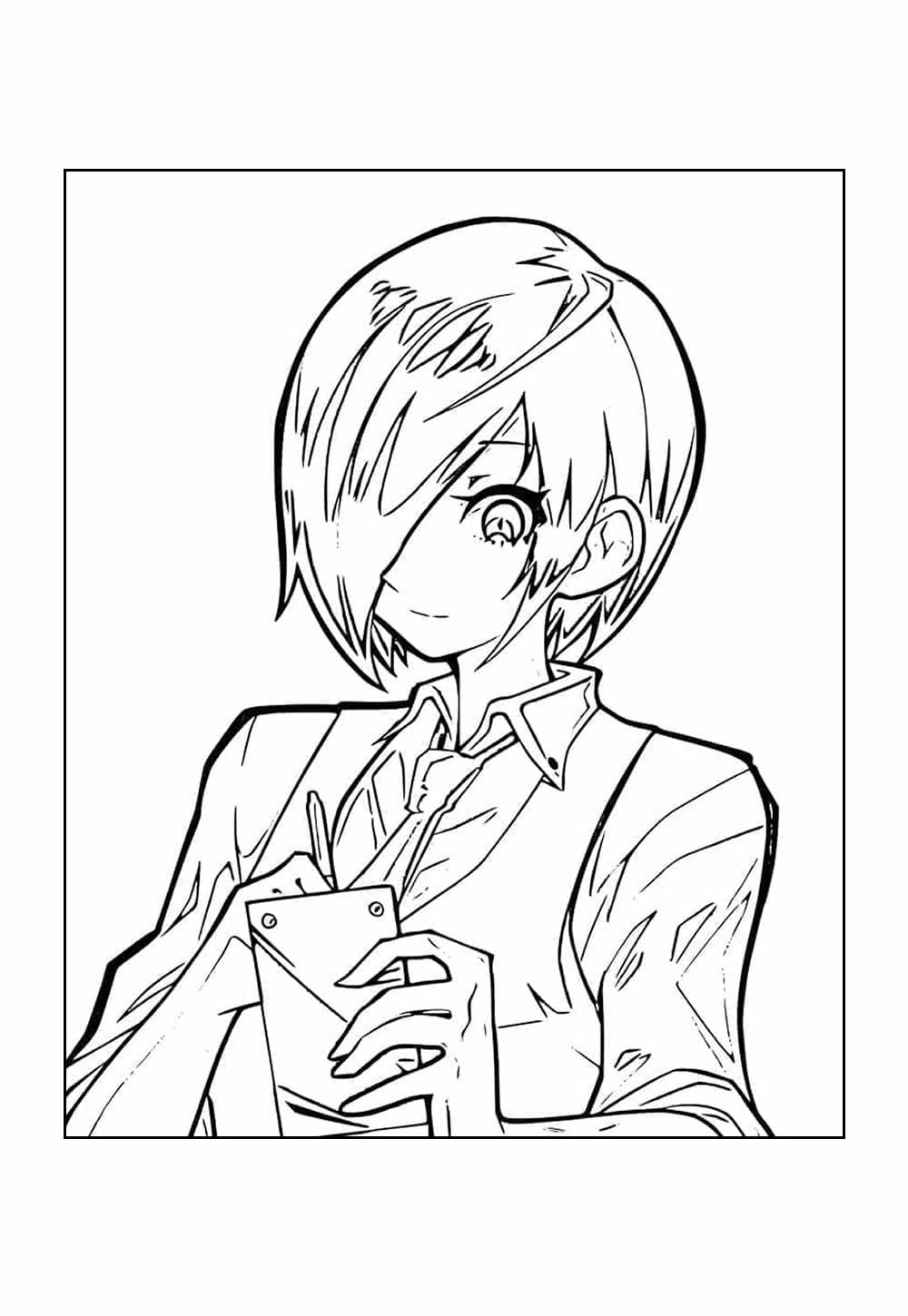 Desenho de Tokyo Ghoul para colorir