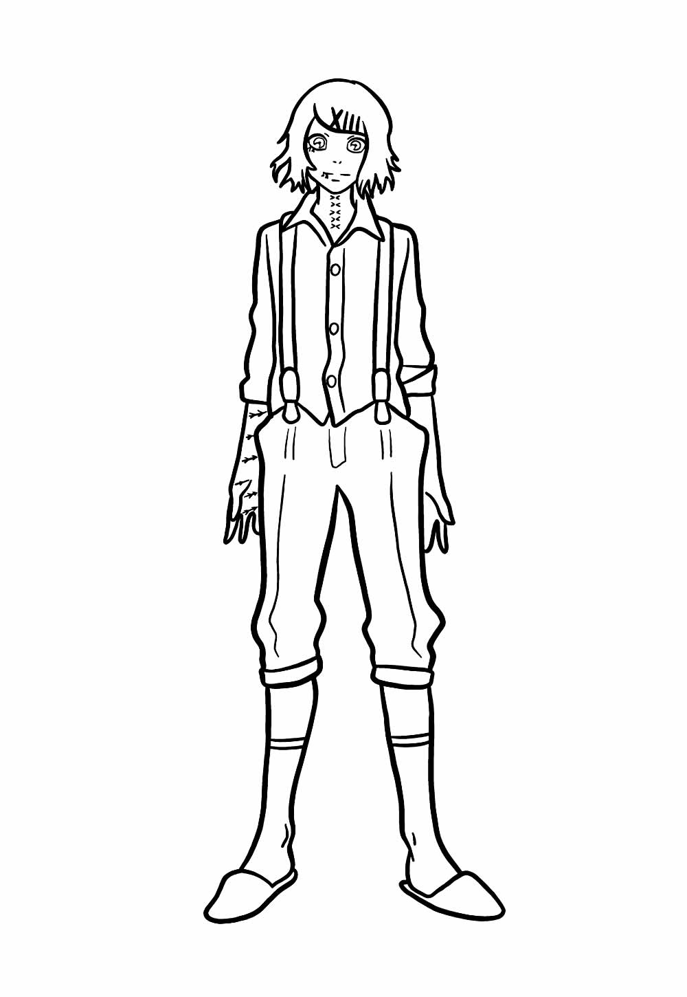 Desenho de Tokyo Ghoul para colorir