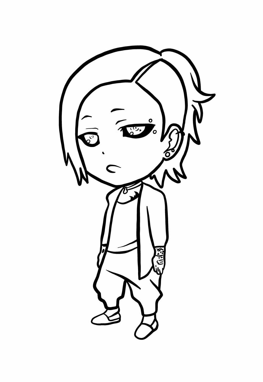 Desenho de Tokyo Ghoul para colorir