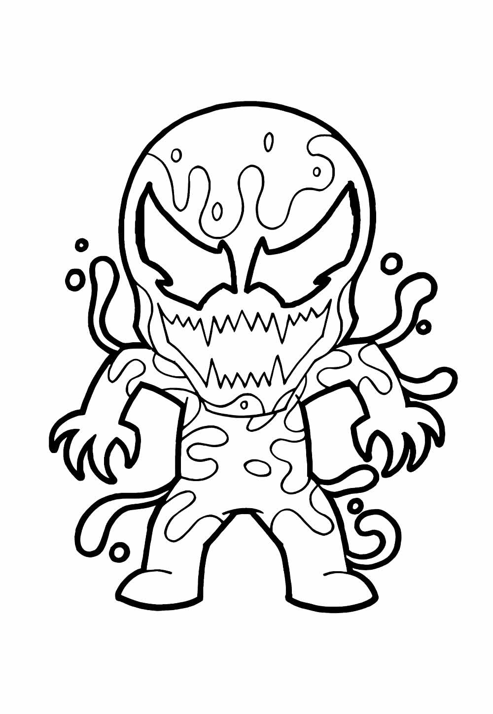 Venom Baby para colorir