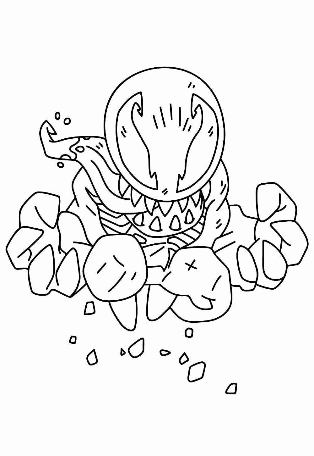 Desenho de Venom Baby para colorir