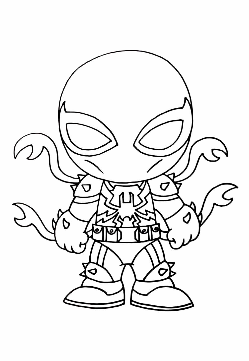 Desenho de Venom Baby para colorir