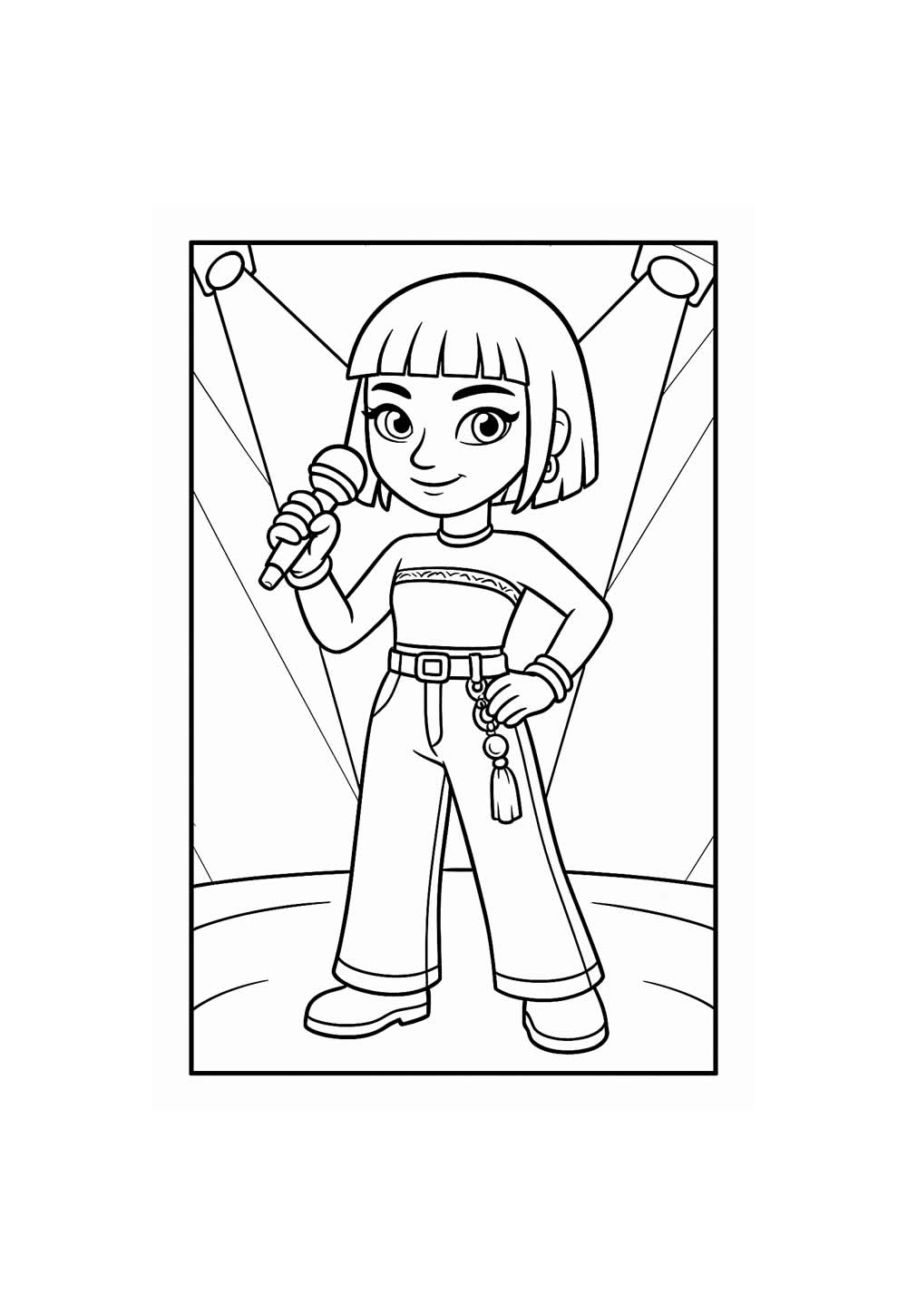 Desenho de Zoey Baby para colorir