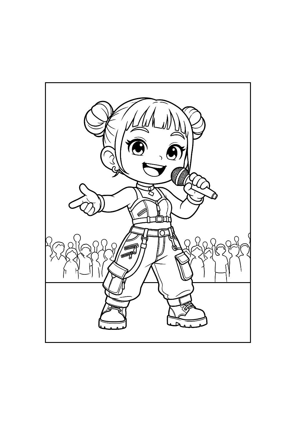 Desenho de Zoey Baby para pintar