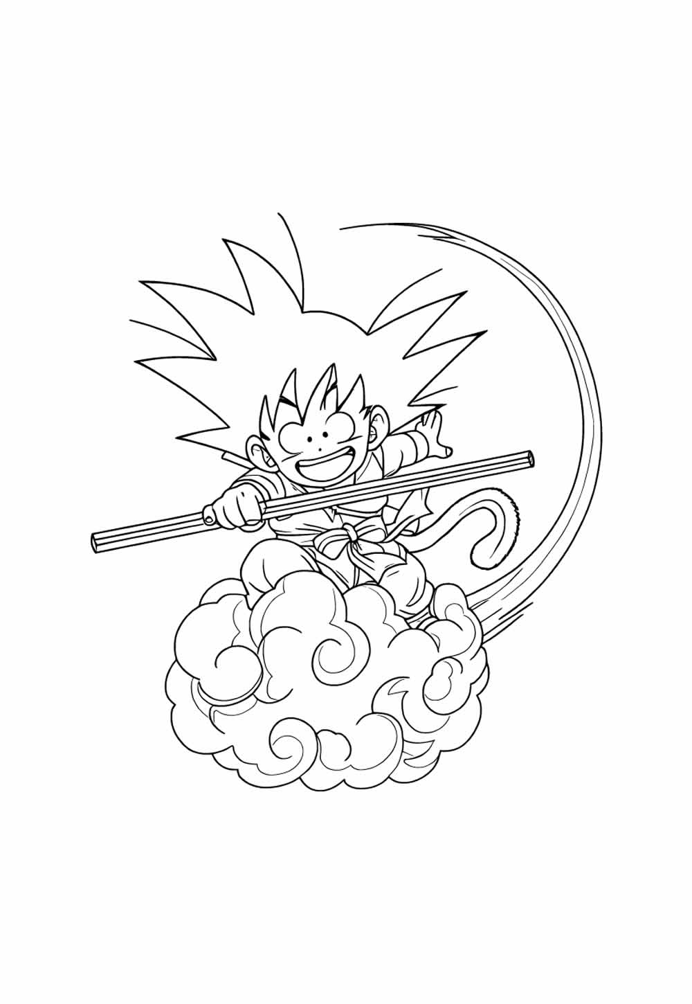 Desenho de Goku Baby para colorir