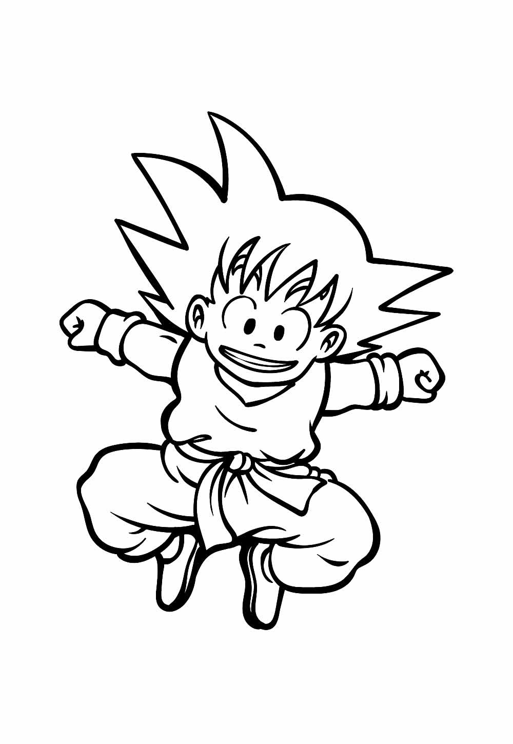 Desenho de Goku Baby para colorir - Dragon Ball Z