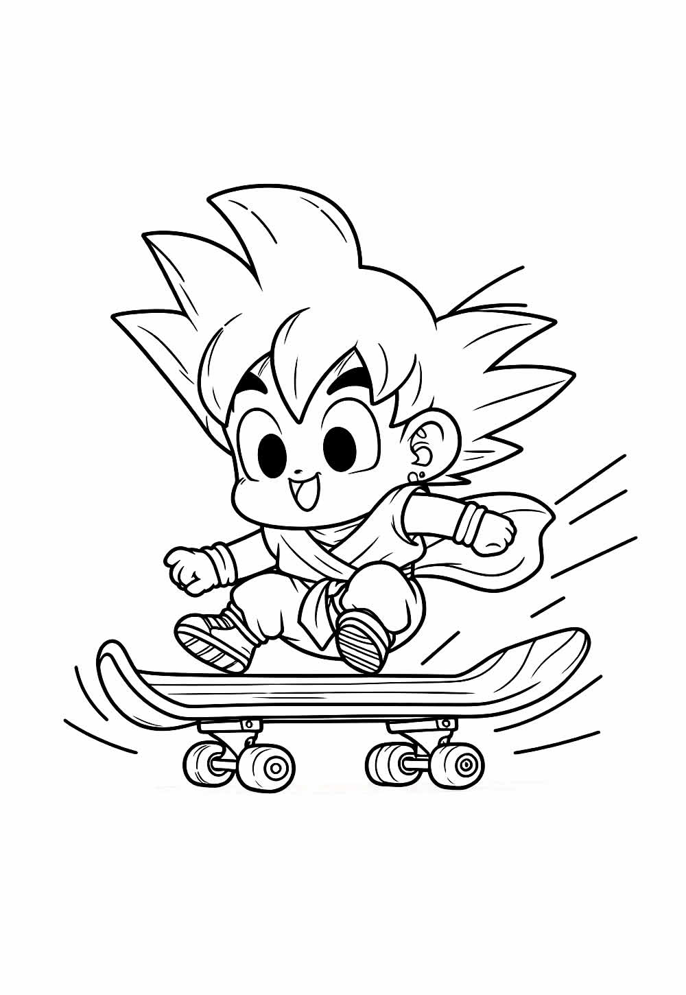 Desenho de Goku Baby para colorir