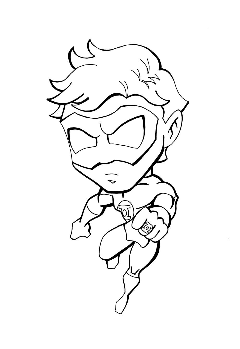 Desenho do Lanterna Verde Baby