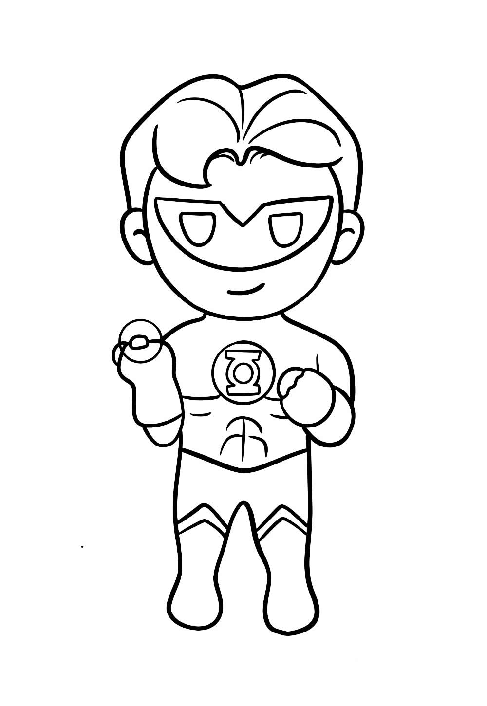 Desenho do Lanterna Verde Baby para colorir
