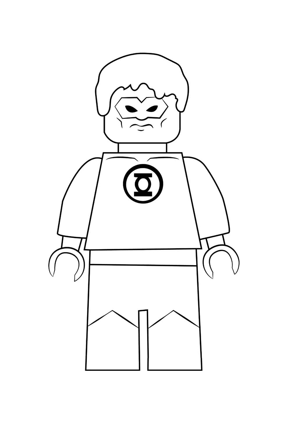 Desenho do Lanterna Verde Baby para pintar