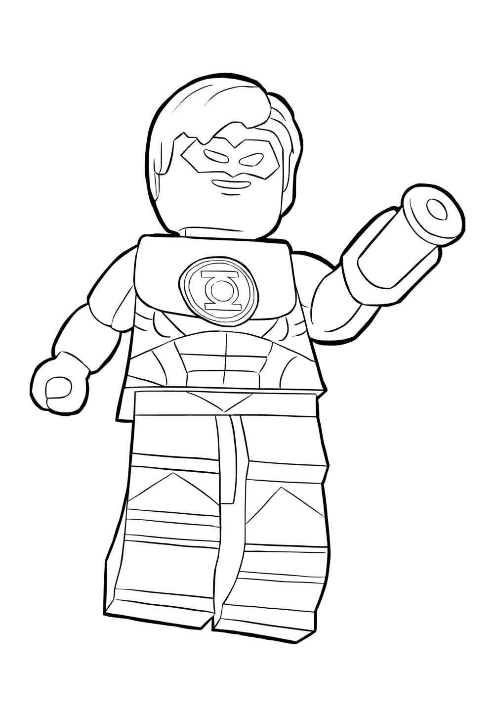 Lanterna Verde Baby para colorir