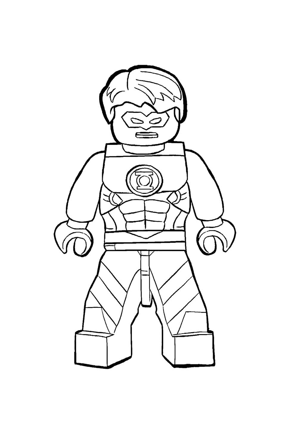 Desenho do Lanterna Verde Baby para colorir e pintar