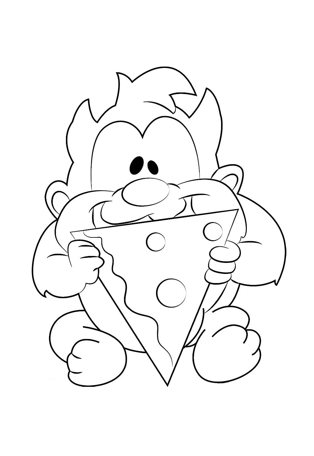 Desenho de Taz Baby para colorir