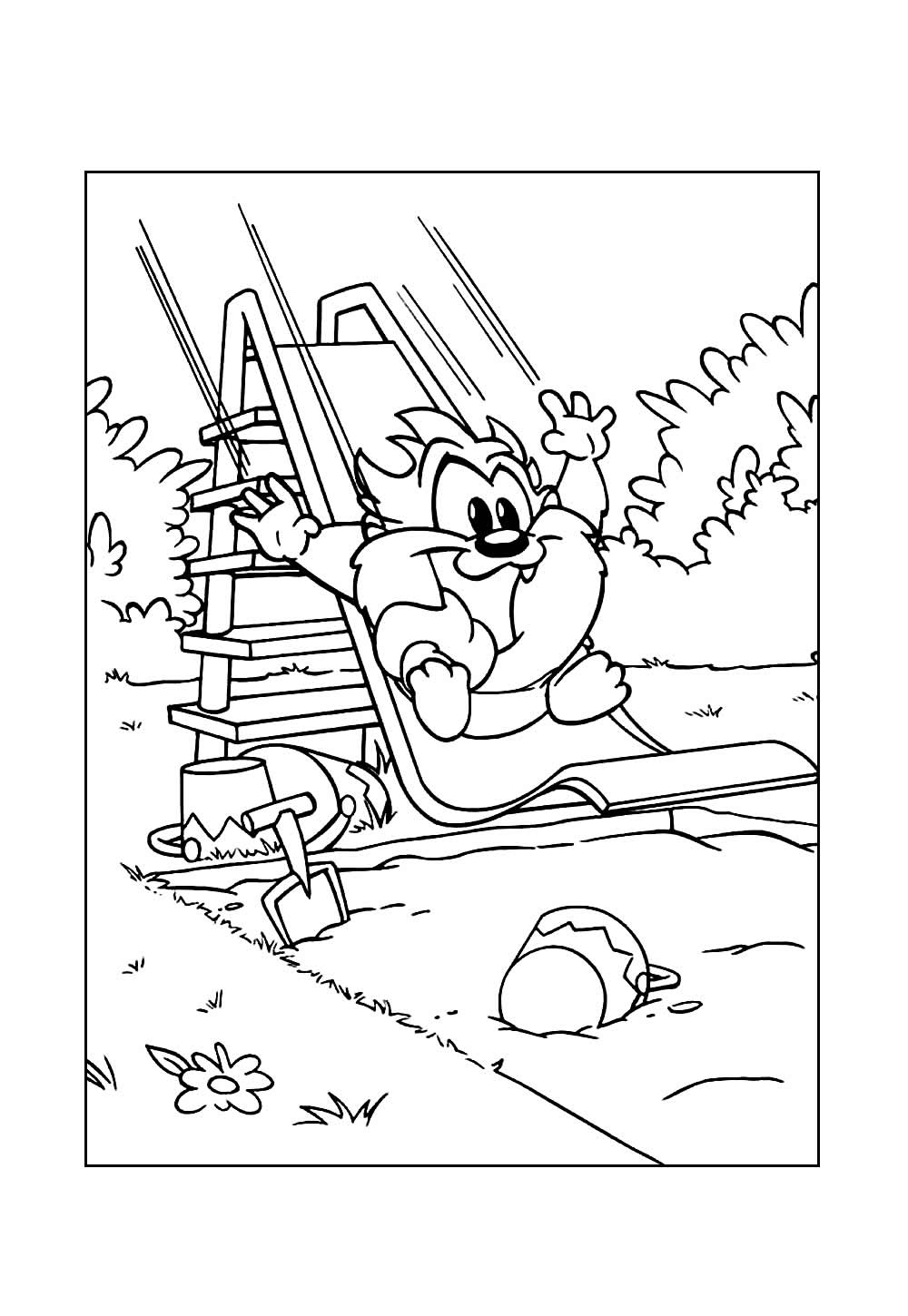 Baby Taz para colorir