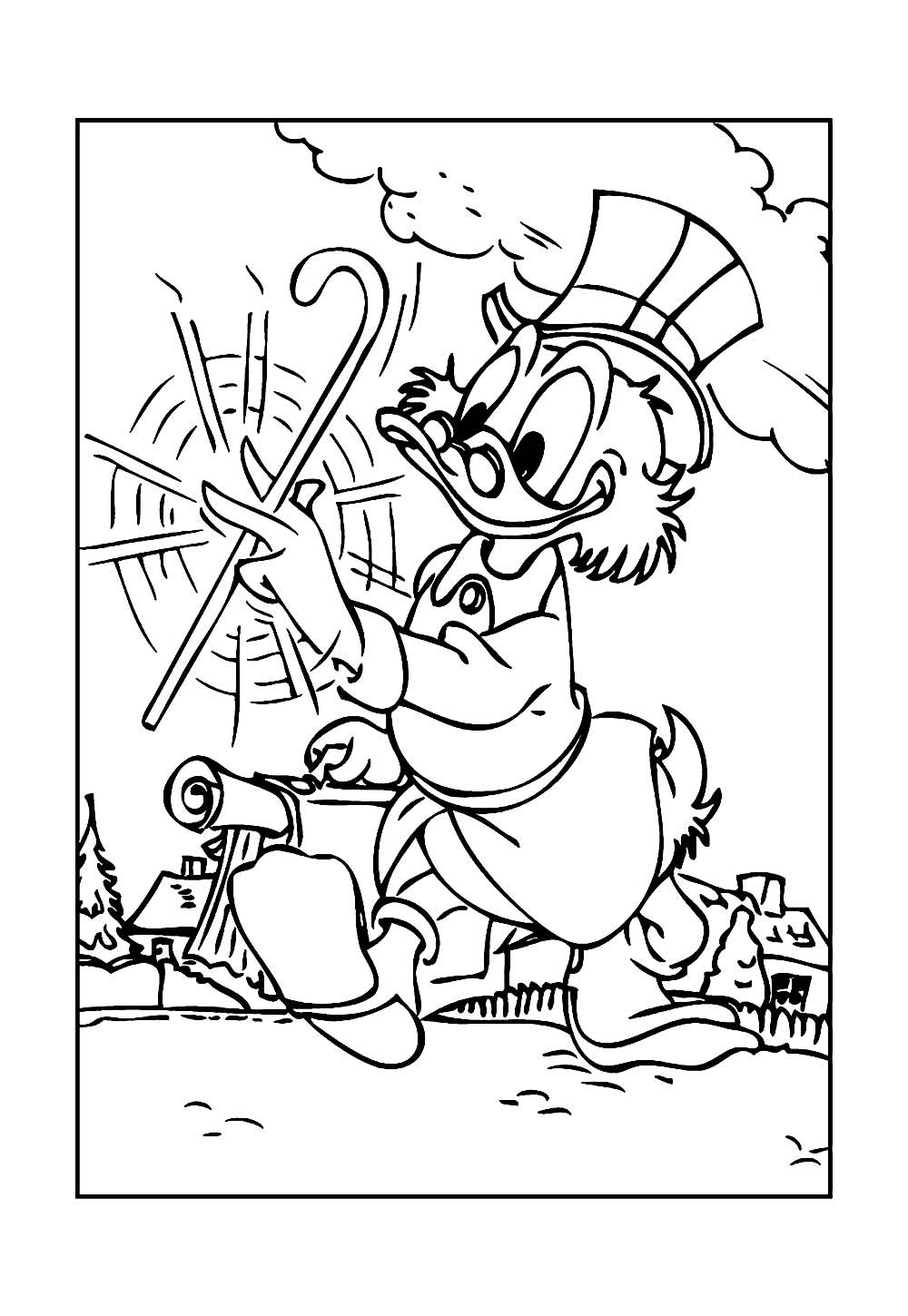 Tio Patinhas para colorir