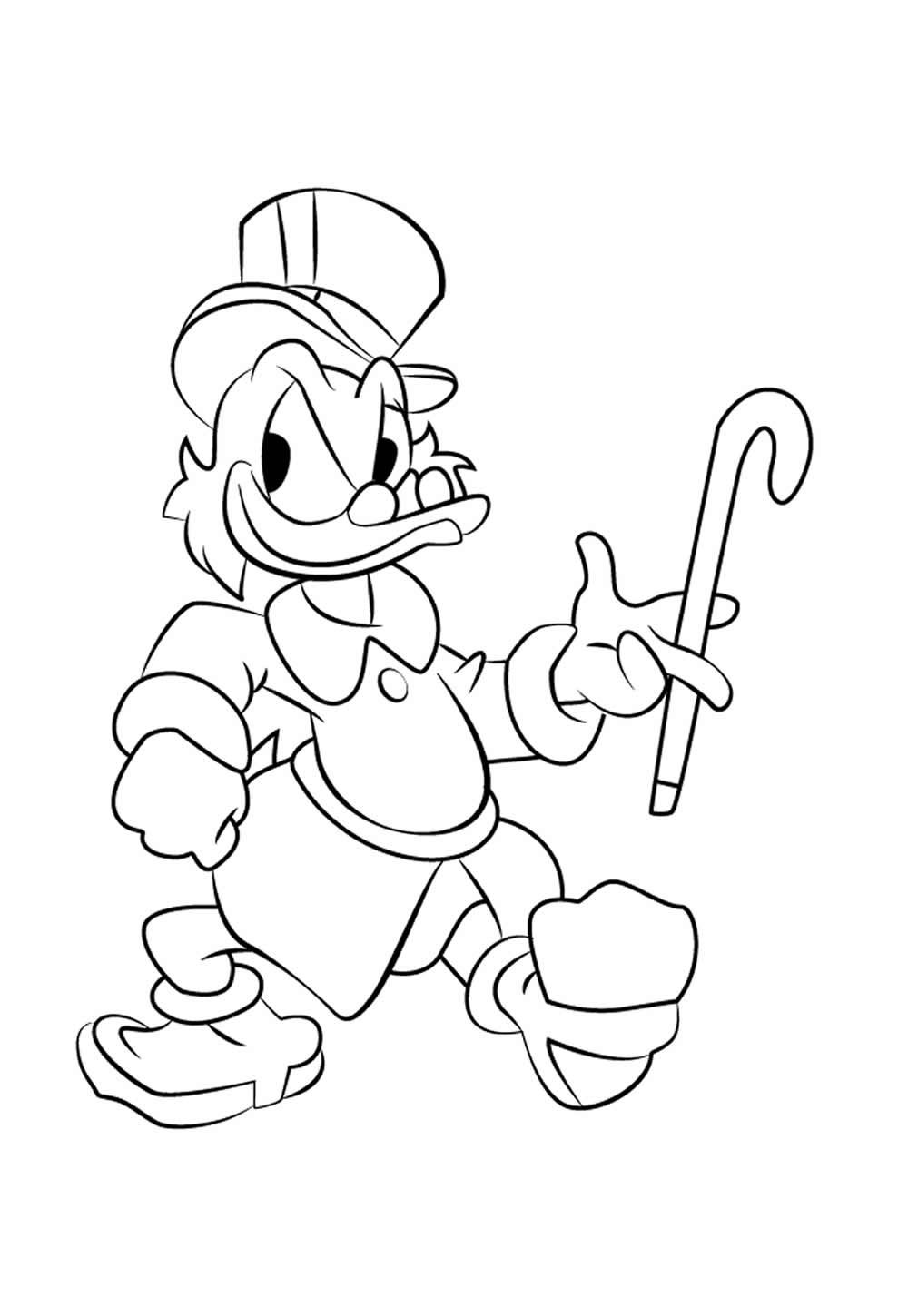 Desenhos Tio Patinhas Colorir e Pintar