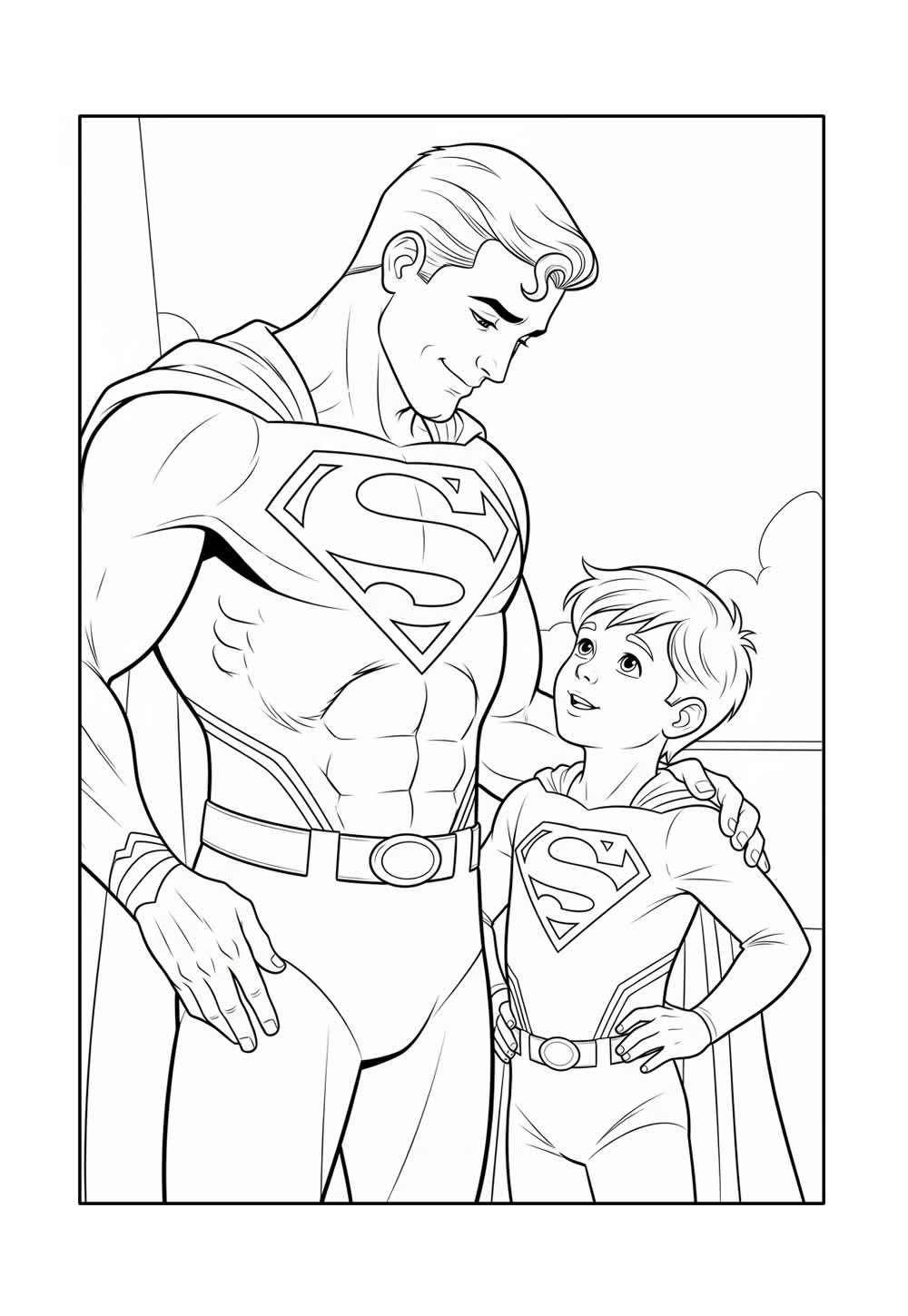 ´Desenho Super-Homem para Colorir