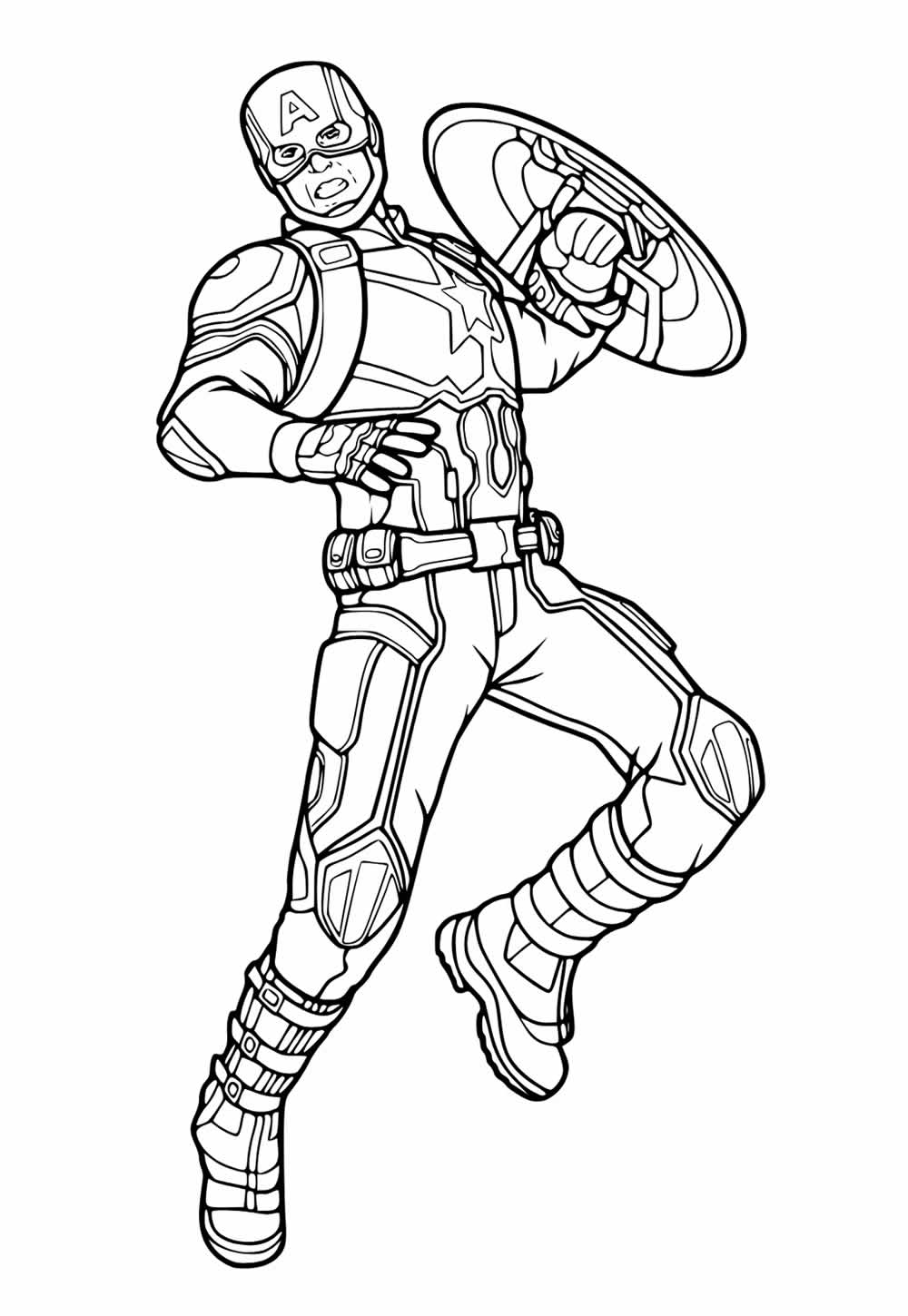 Desenho de Super-Herói para colorir