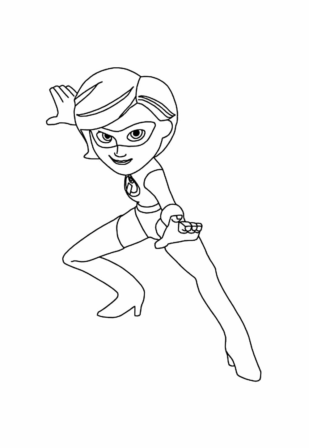 Desenho da Mulher-Elástico para pintar