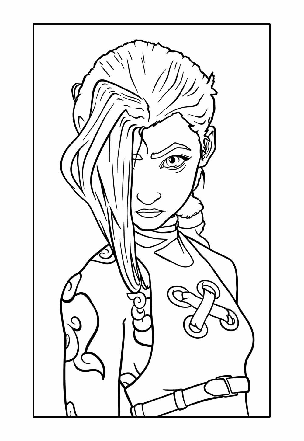 Desenho de Jinx para colorir