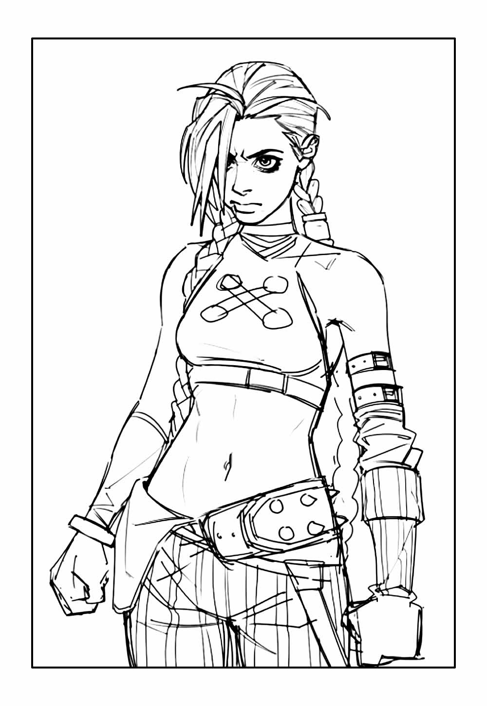 Desenho de Jinx para colorir