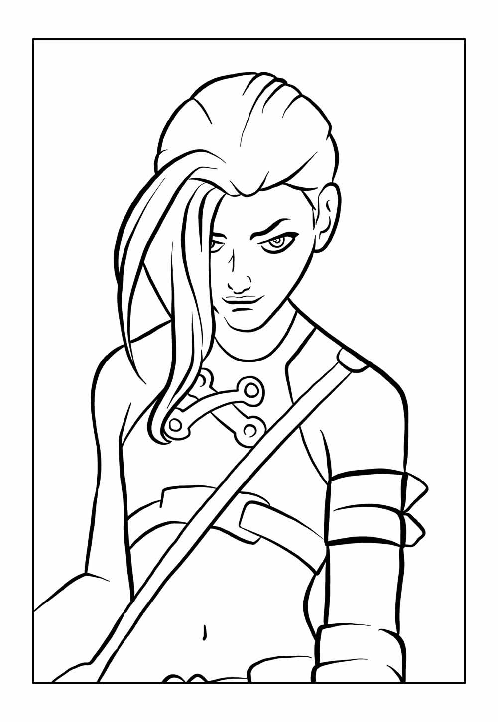 Desenho de Jinx para colorir