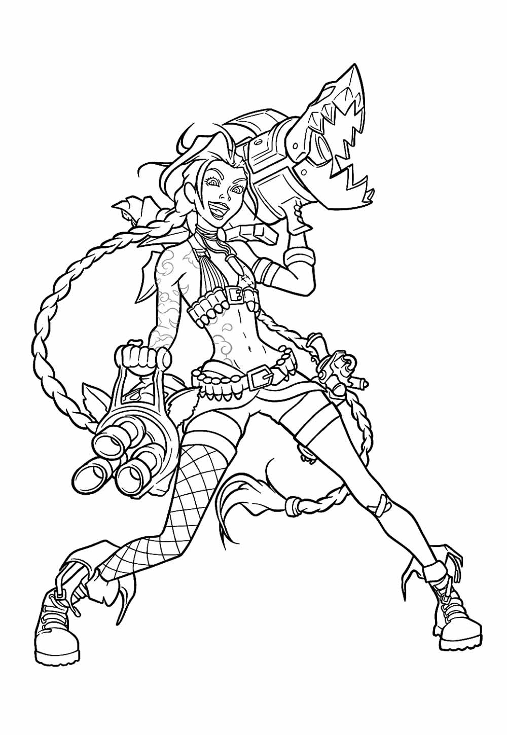 Desenho de Jinx para colorir
