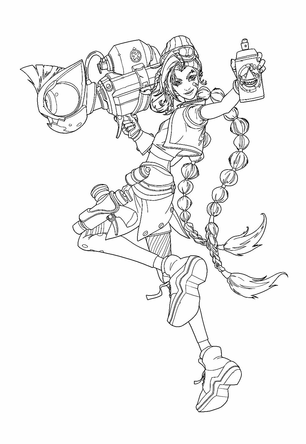 Desenho de Jinx para colorir