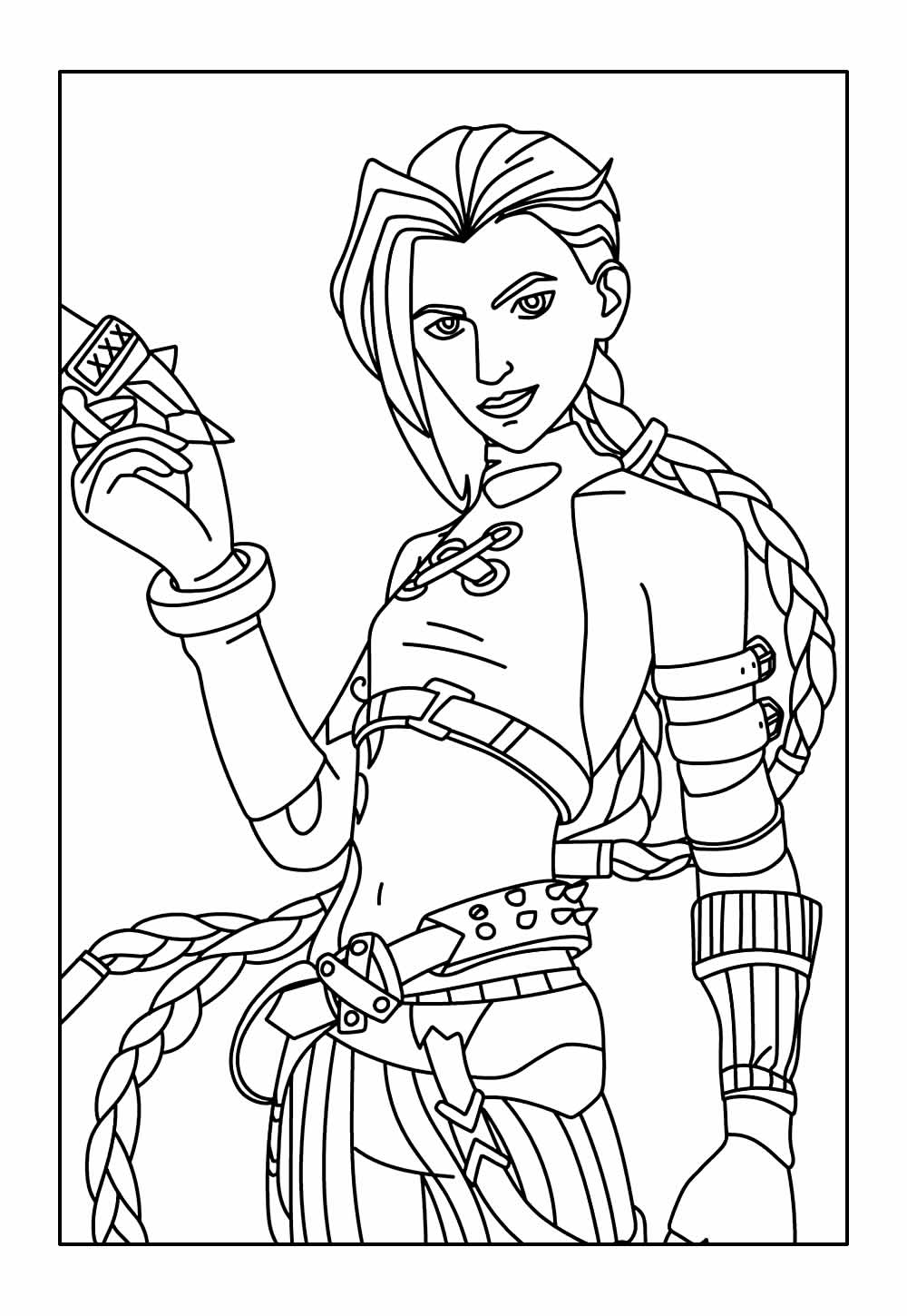 Desenho de Jinx para colorir