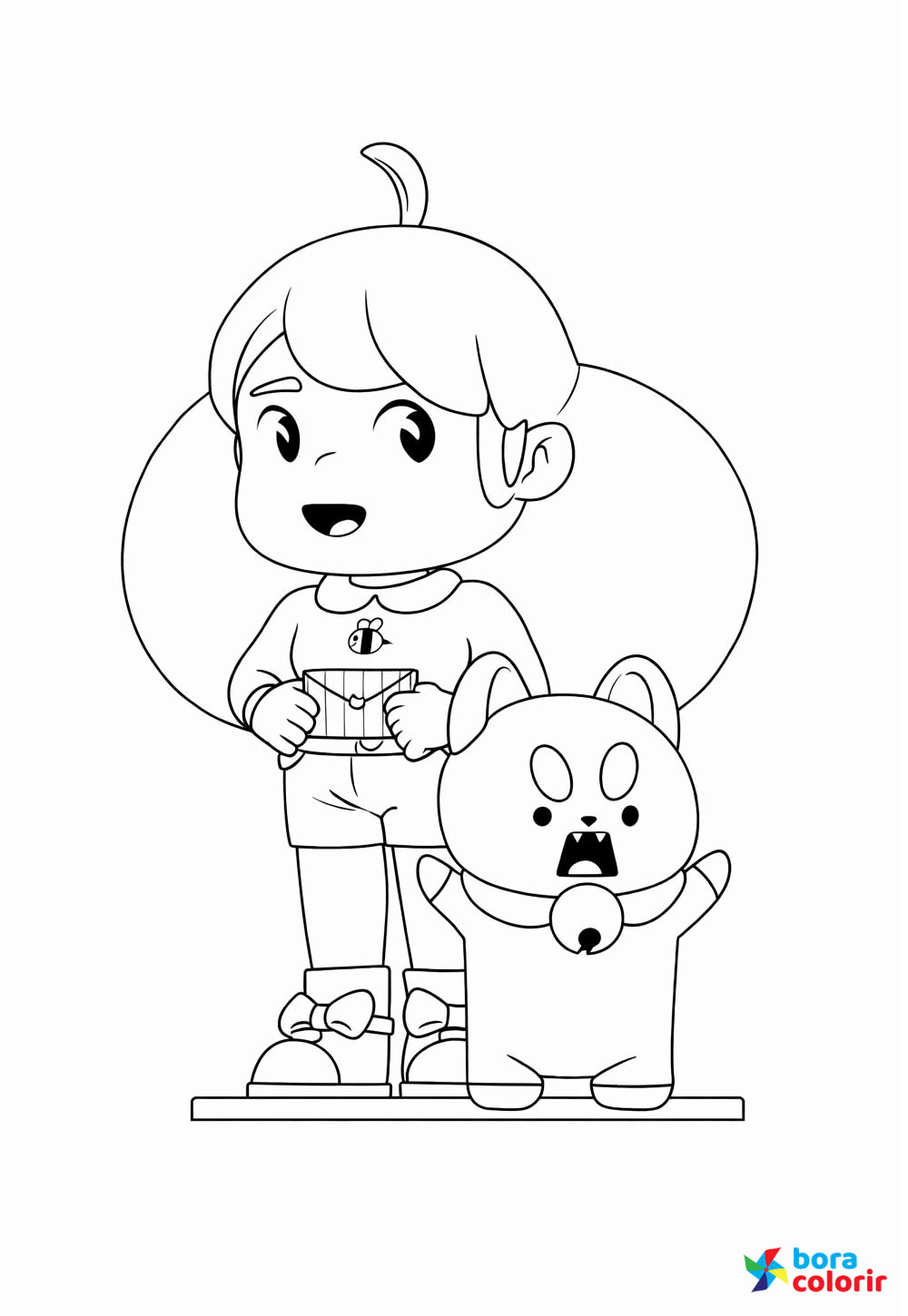 Desenho de Bee e o Gatiorrinho