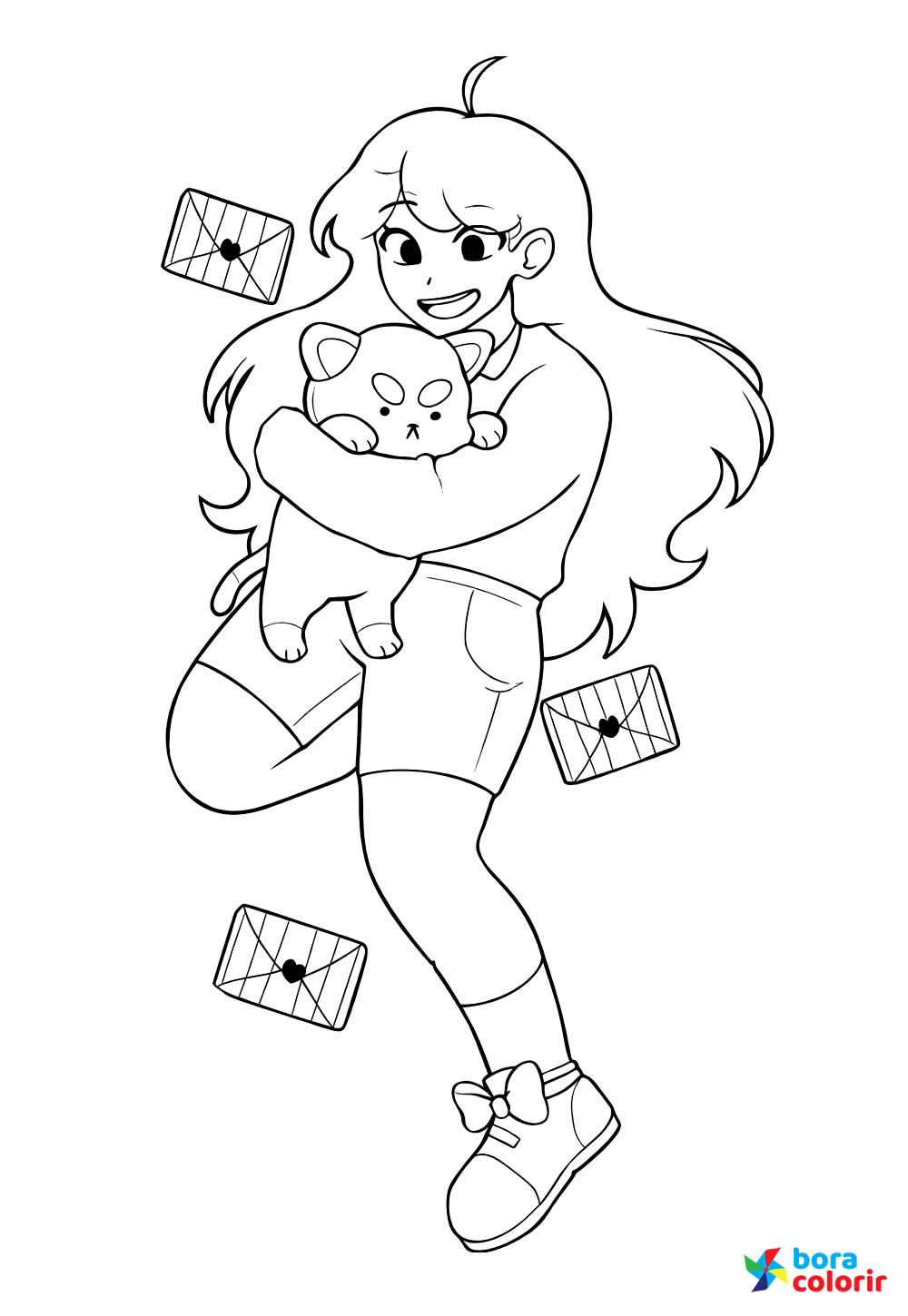 Desenho de Bee e o Gatiorrinho para colorir