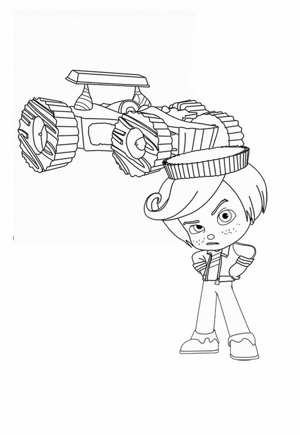 Desenho de Corrida Doce para colorir