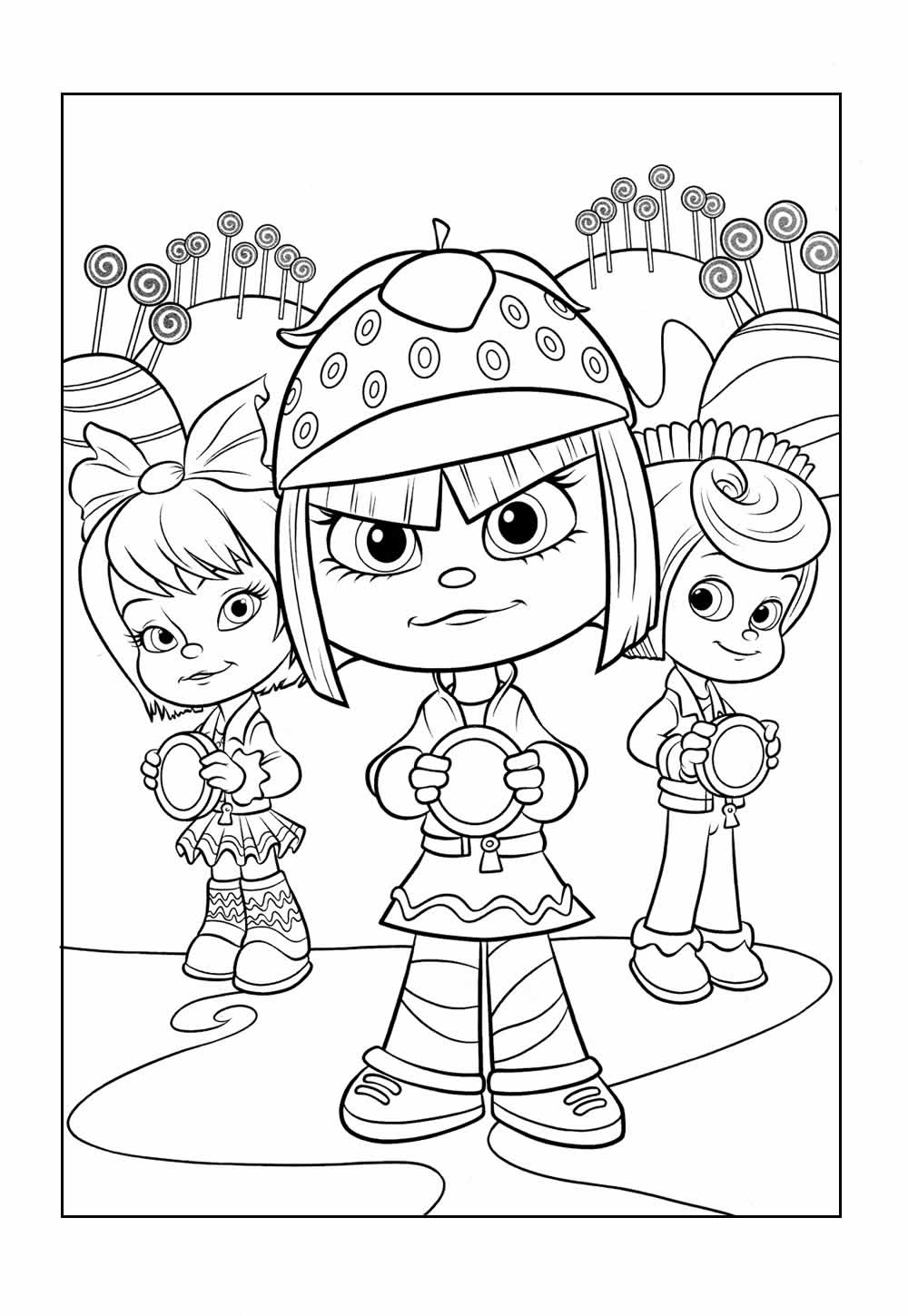 Corrida Doce para colorir