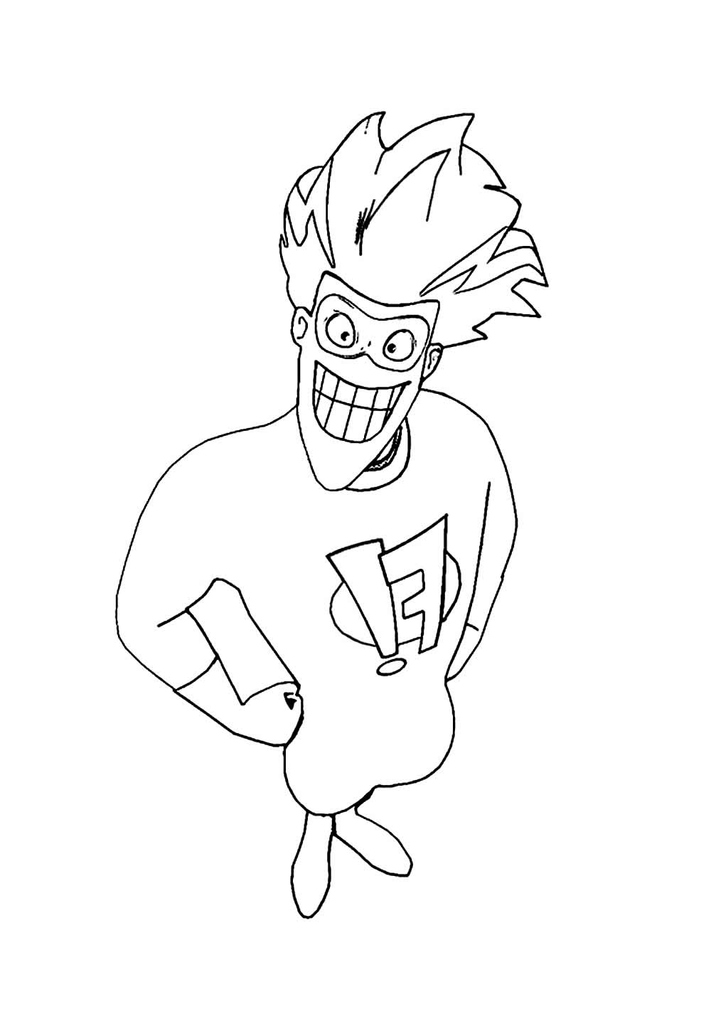 Desenho de Freakazoid para pintar