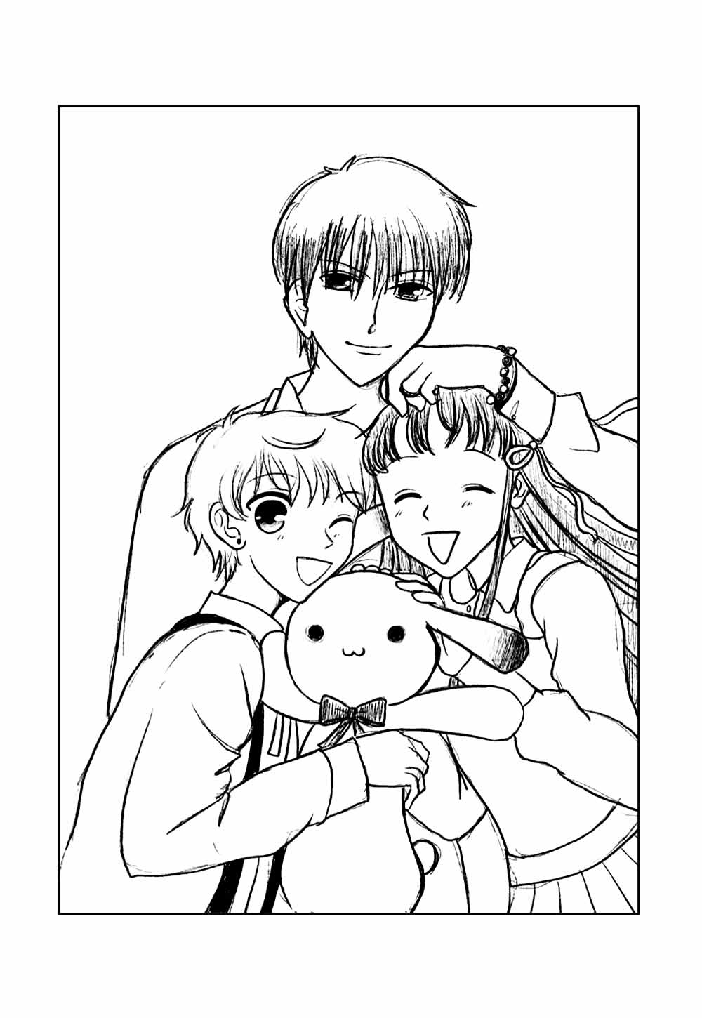 Fruits Basket para colorir