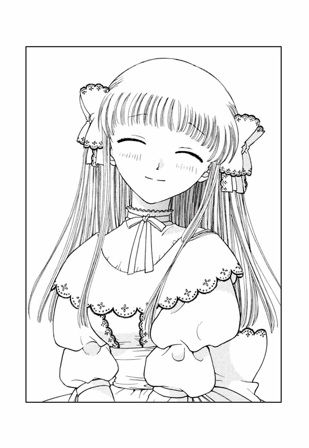 Desenhos do anime Fruits Basket para pintar