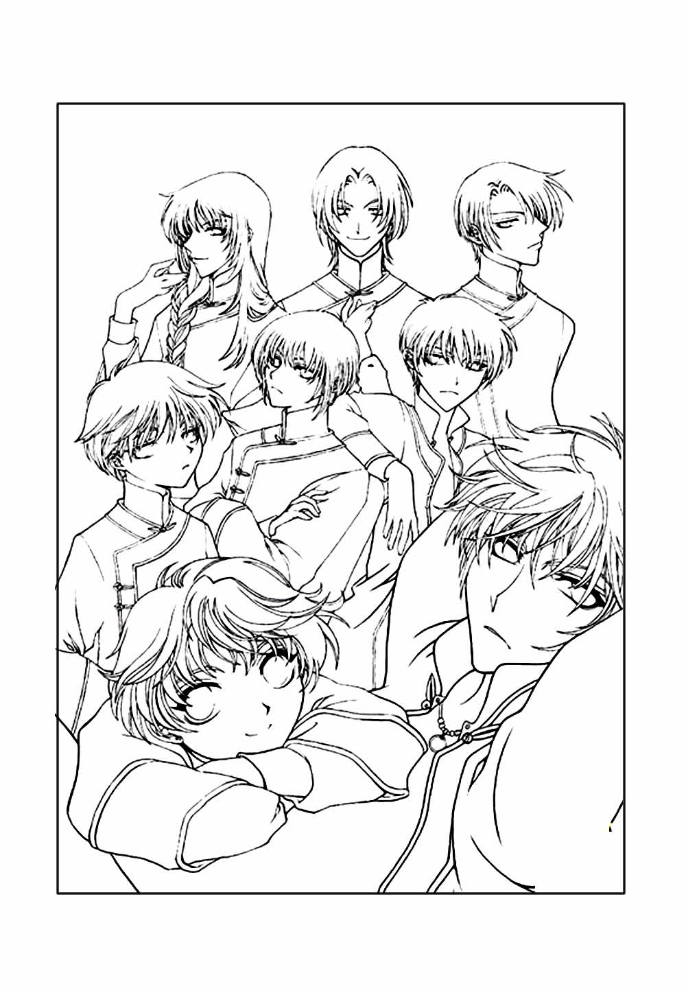 Anime Fruits Basket para colorir